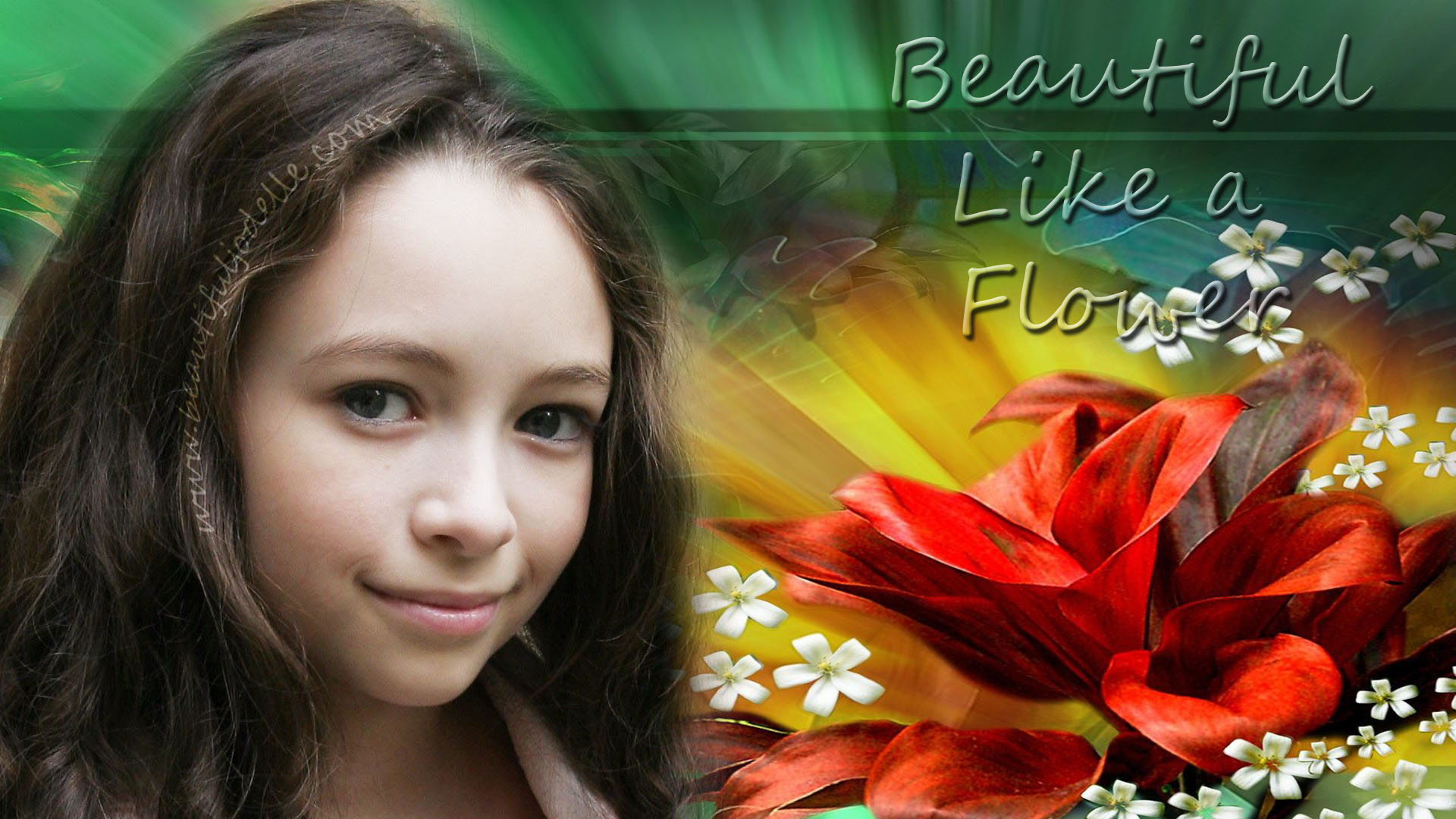 Jodelle Ferland HQ Flower Wallpaper